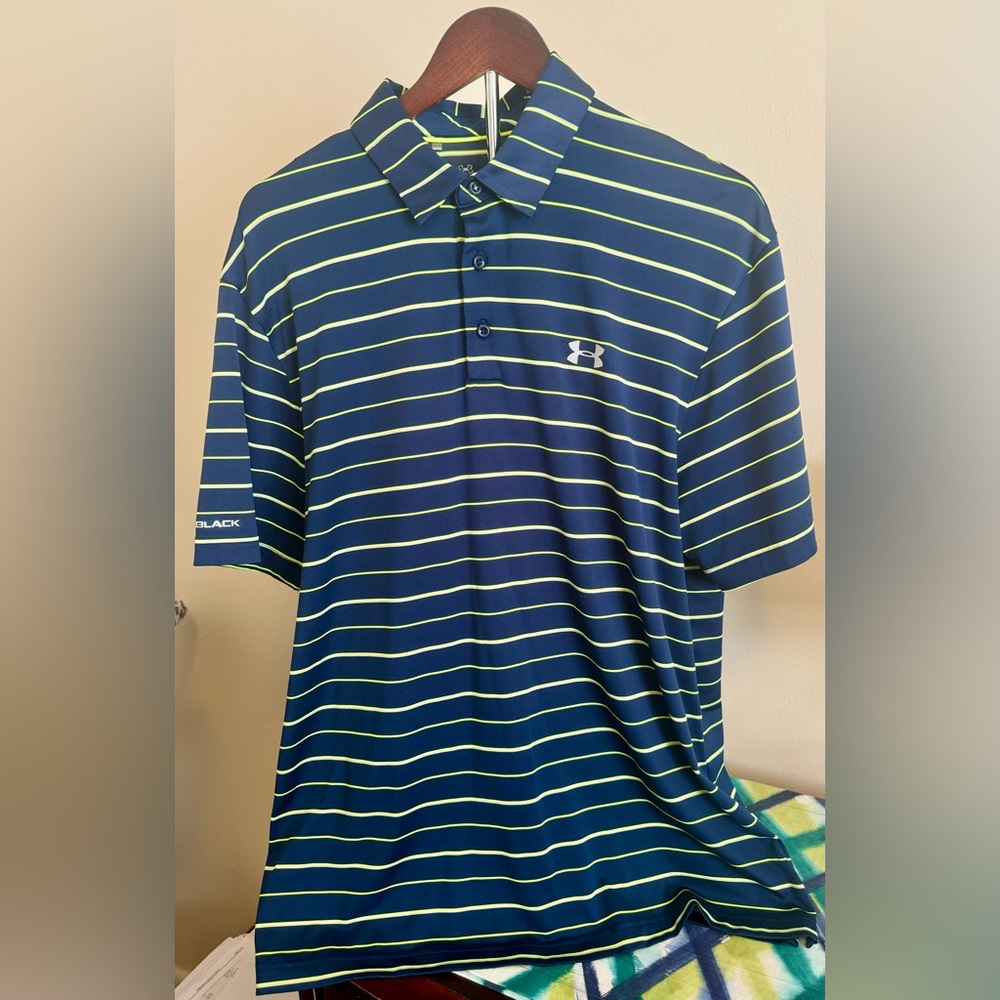Under Armour Men's Navy Striped Shirt